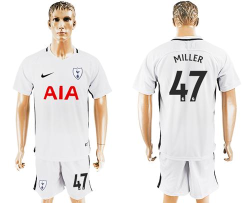Tottenham Hotspur #47 Miller White Home Soccer Club Jersey - Click Image to Close